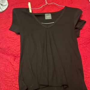 Olivia Rae Black Fitted Short Sleeve Tee